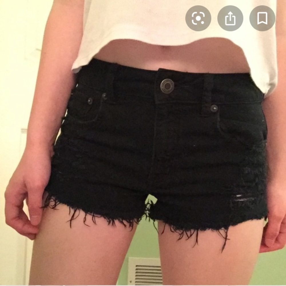 American Eagle AE black vintage high rise shorts